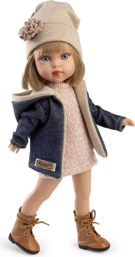 Guca Penelope realistic doll with full-vinyl body, 34 cm