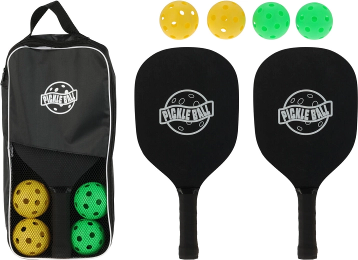 Piklbola komplekts – 2 raketes un 4 bumbiņas