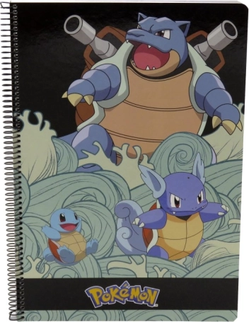 Pokémon A4 spirālēs iesiets bloks – Squirtle