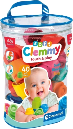 Clementoni Soft Clemmy soft blocks for babies - 40 pcs