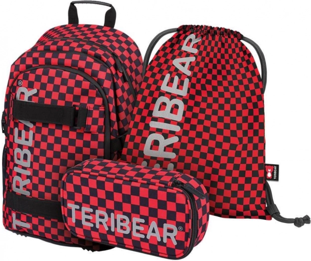 School Set BAAGL Skate TERIBEAR – backpack, pencil case and drawstring bag