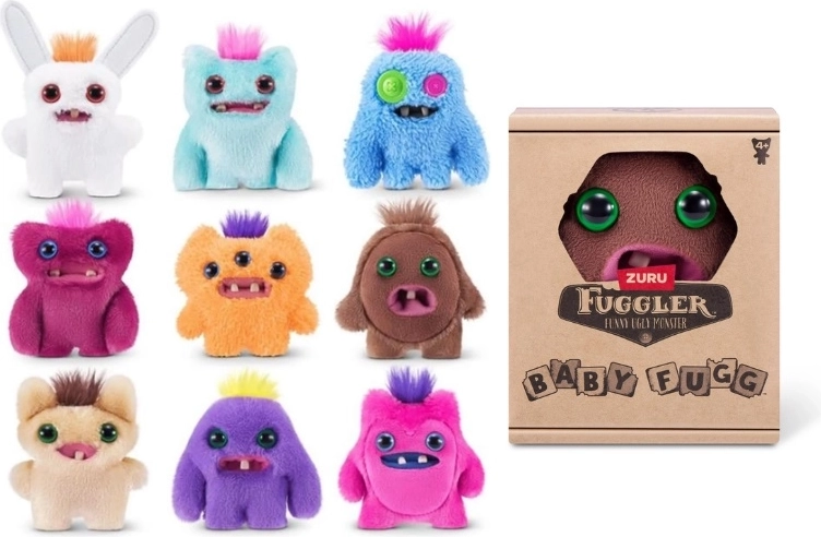 ZURU Fuggler mini Baby Fuggs kolekcionējama plīša rotaļlieta – 1 gab.