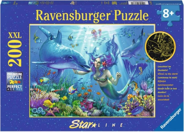 Spīdoša puzle “Zemūdens paradīze” XXL 200 gab. RAVENSBURGER