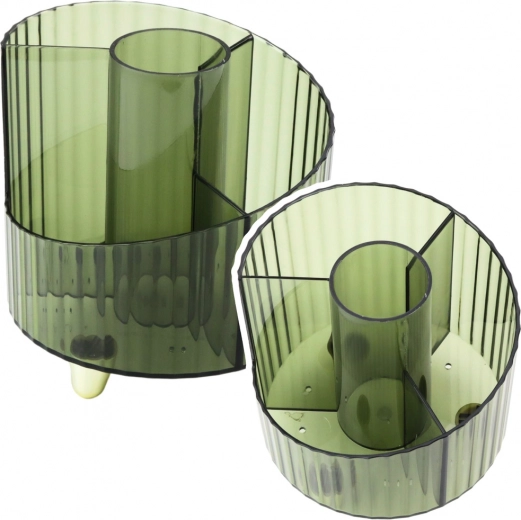 Organizators rakstāmpiederumiem, caurspīdīgs zaļš