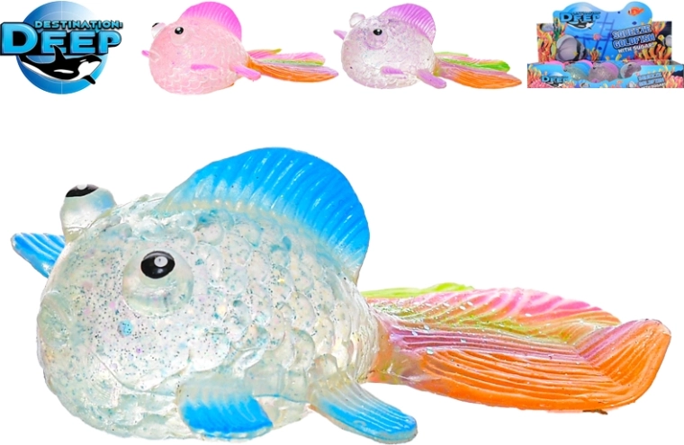 Stiepjamā antistresa zivtiņa 6 cm – zelta