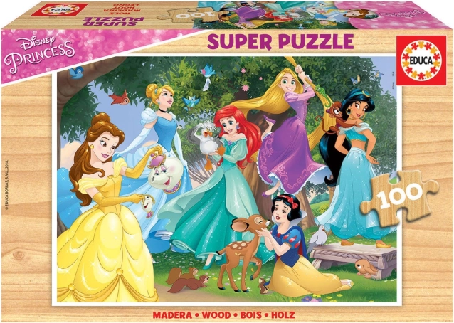 Koka puzle DISNEY princeses, 100 gab. EDUCA