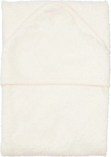 Timboo dvielis ar kapuci XXL 95 × 95 cm Daisy White