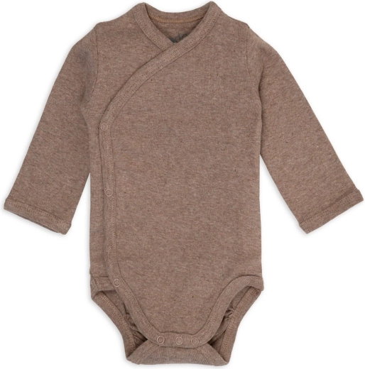 Lodger wrap bodysuit with long sleeves melange buffalo 56