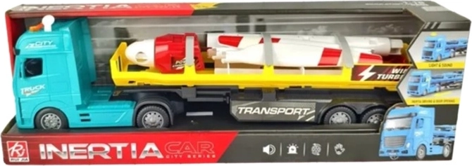 Bērnu kravas auto – evakuators ar propelleri/rotoru, ar gaismu un skaņu