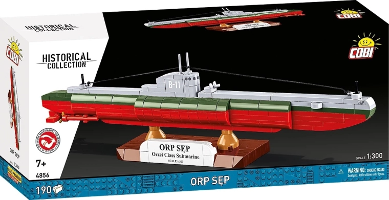 Zemūdenes ORP Sęp būvkomplekts 1:300 (190 detaļas) – COBI Historical Collection