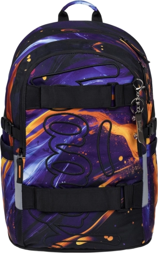 School Backpack Baagl Skate Vibe made from recycled materials