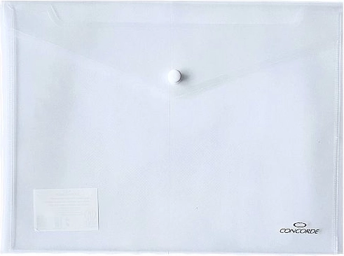 A5 Clear Snap-Button Document Wallets CONCORDE