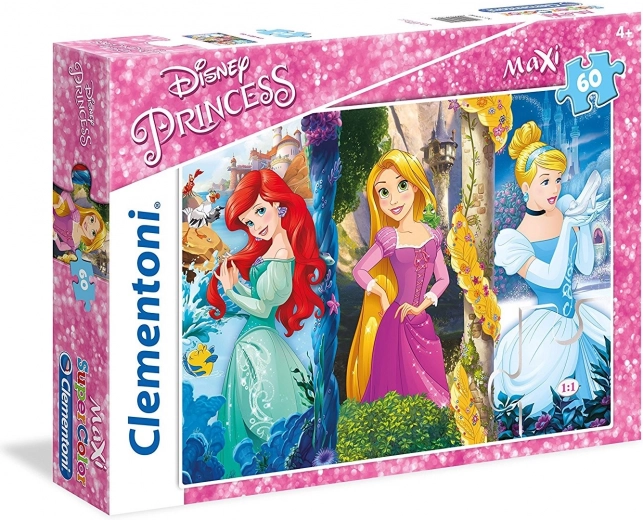 Puzzle Disney Princesses: Ariel, Rapunzel and Cinderella MAXI 60 pieces