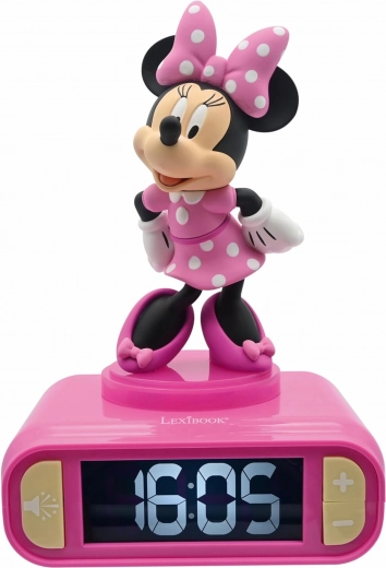 Bērnu modinātājs ar 3D naktslampiņu MINNIE