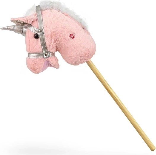 Hobby horse ar mūzikas efektiem Milly Mally gaiši rozā