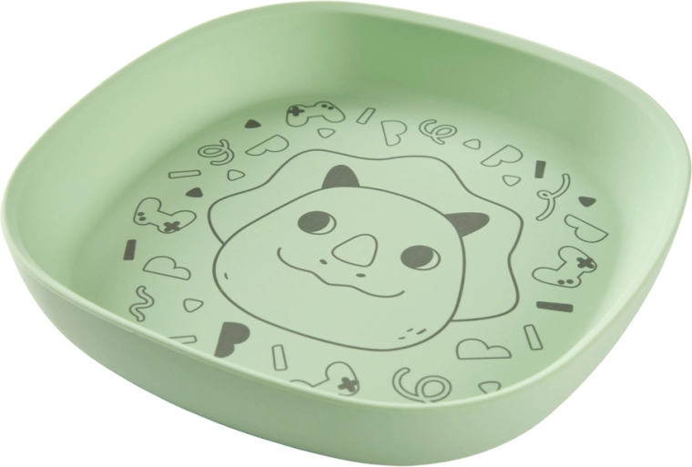 Skip Hop Besties Squad Silicone Plate, Green