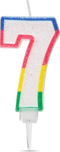 Tortes svece ar ciparu 7