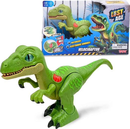 Staigājošs dinozaurs raptors 26 cm