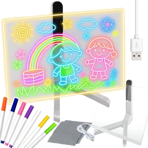 RENEW FORCE Creative LED Board with 7 Markers