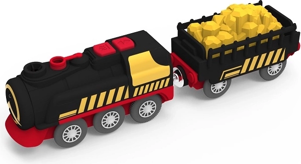 2Kids Toys tvaika vilciens ar baterijām ar tvaika funkciju