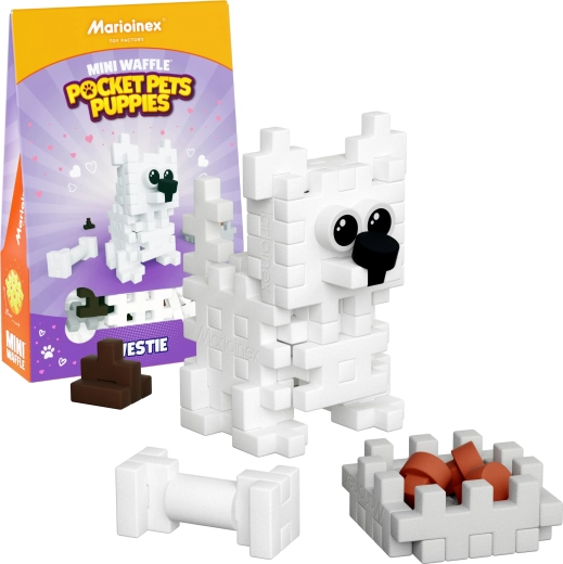 Konstruktors Mini Waffle Pocket Pets kucēns Vestijs – WEST HIGHLAND TERRIER