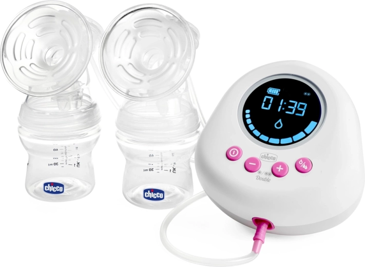Chicco dubultais elektriskais krūts piena sūknis Double Pink
