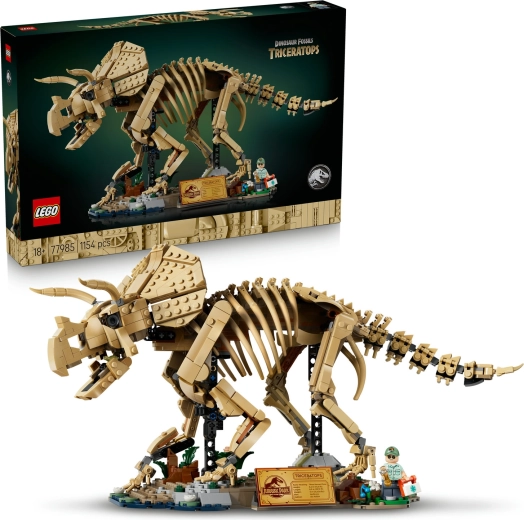 LEGO Jurassic World dinozaura skelets: triceratops