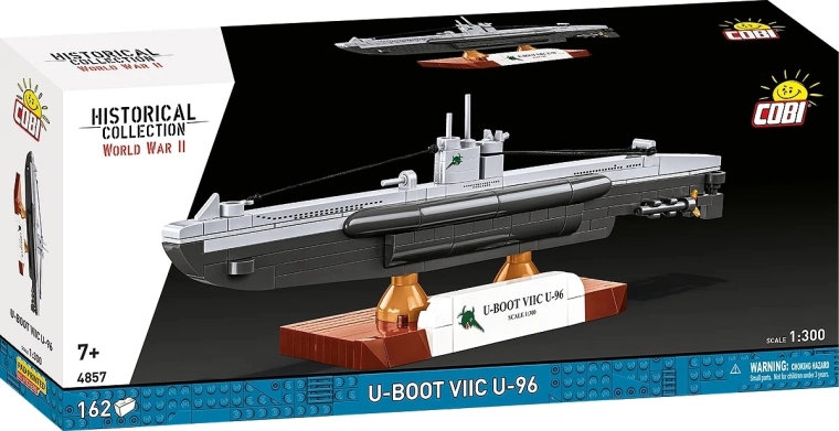 Zemūdenes U-BOOT VIIC U-96 būvkomplekts 1:300 (162 detaļas)