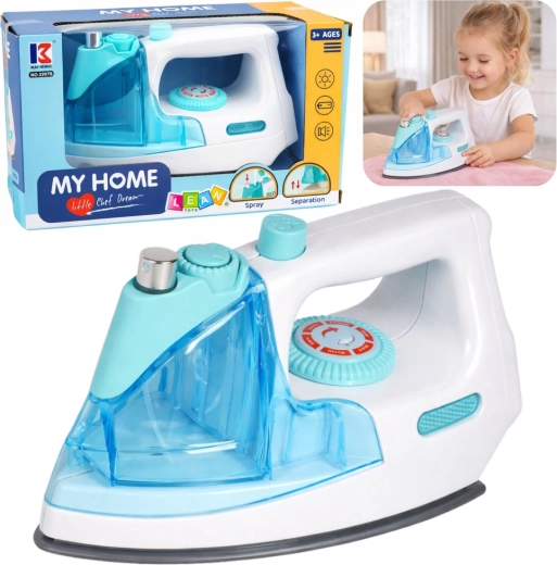 Kids’ iron with spray, light and sound – blue