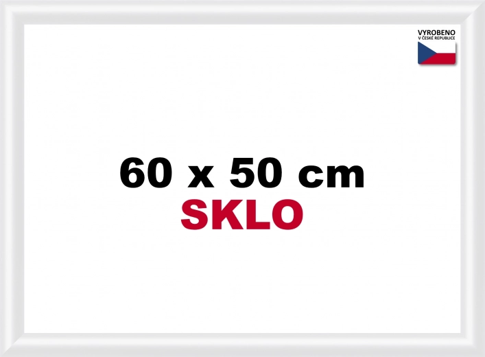 Plastic frame for puzzle 60x50 cm white