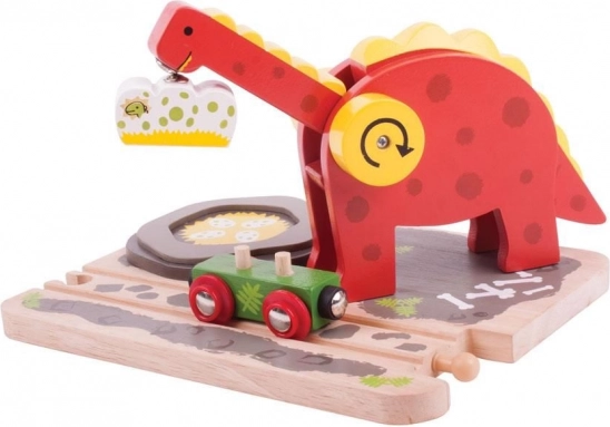 Bigjigs Rail dinozaura celtnis
