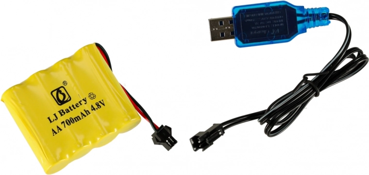 Pilns komplekts ar akumulatoru un USB uzlādi