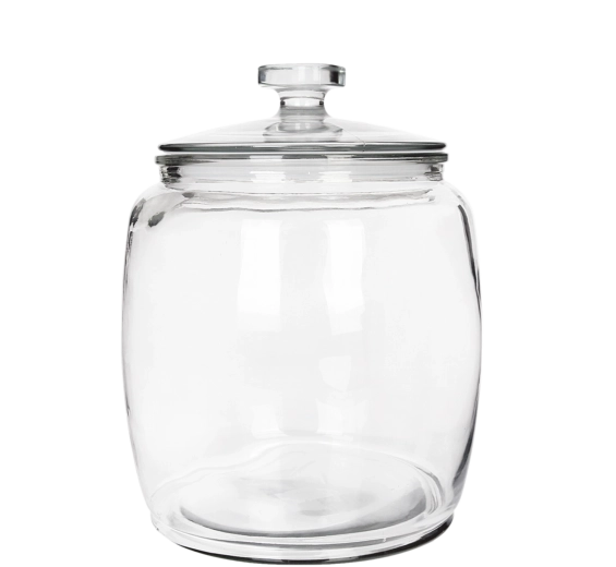 Glass jar 4 L with lid and seal