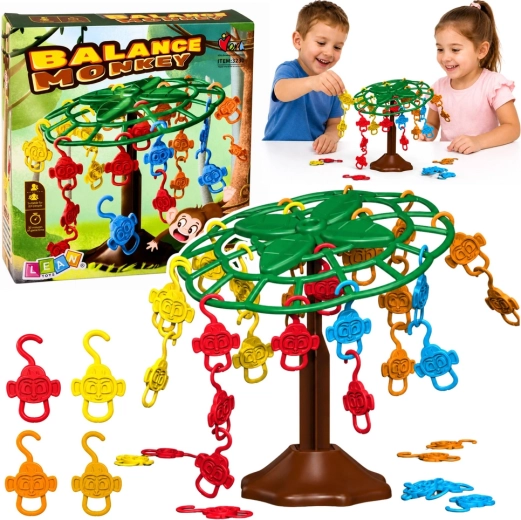 Balance Monkey ģimenes līdzsvara spēle ar pērtiķīšiem kokā
