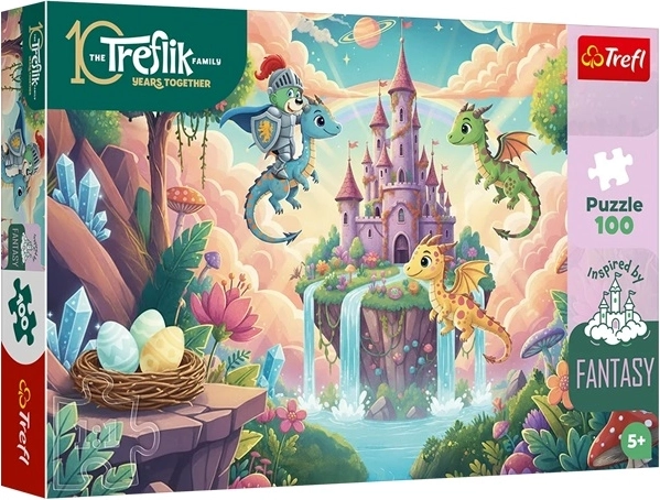 Trefl puzle 100 gabali – Bruņinieks Trefliks fantāzijas pasaulē