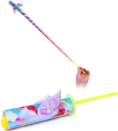 Papīra izvelkamais jo-jo ar vienradzi 20 cm – 1 gabals