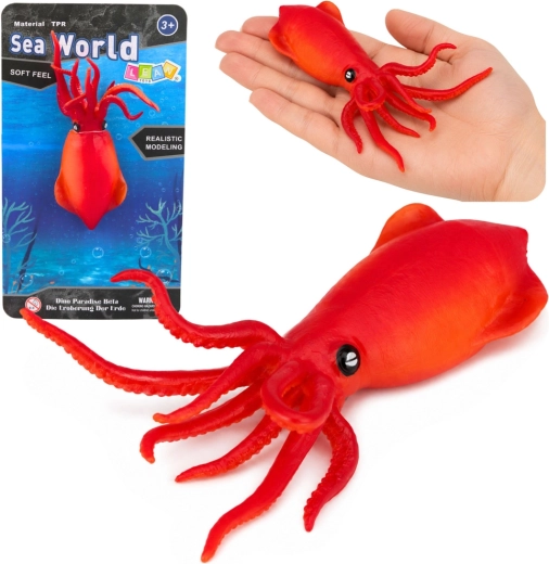 Reālistiska gumijas kalmāra figūriņa 18 cm