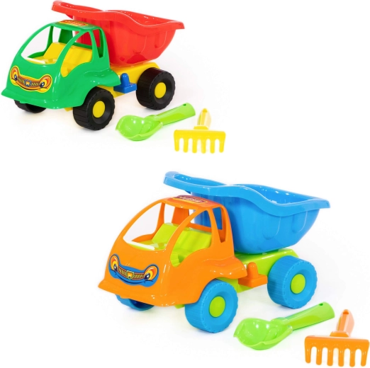 Children’s sand set with tipper dump truck Mrówka – 3 pieces