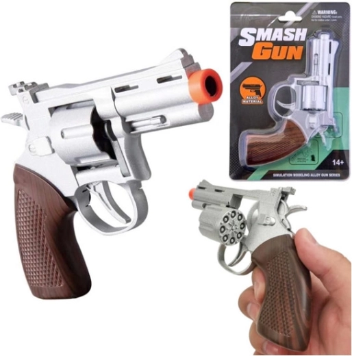 Metal cap gun revolver Smash Gun