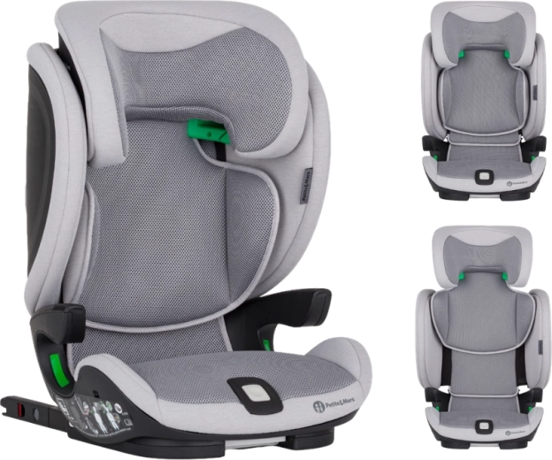 Petite&Mars autokrēsliņš Elite Fix Pro i-Size Gentle Grey Air 100–150 cm