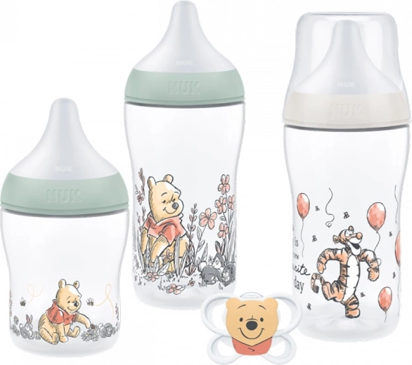 NUK Perfect Match Disney Winnie the Pooh zīdaiņu pudeļu un knupīša komplekts