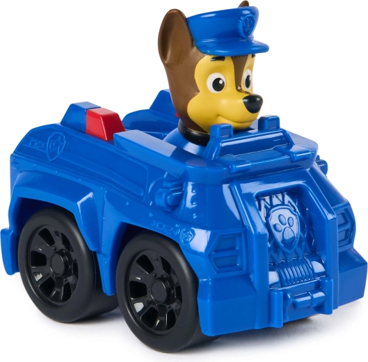Chase in a police car ready for action