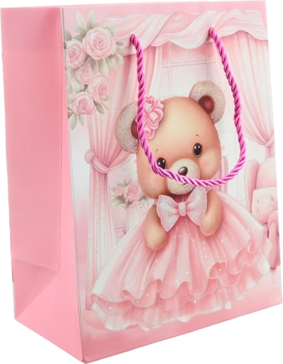 Cute teddy bear motif in pastel colors