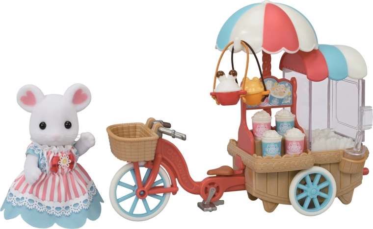 Sylvanian Families pārvietojams popkorna stends ar pelīti