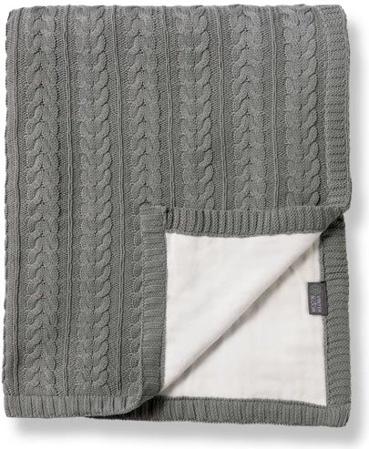 Vinter & Bloom abpusēja bērnu sedziņa Cotton Cuddly Misty Grey