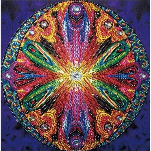 7D dimanta gleznošana – mandalas aplis 30 × 30 cm