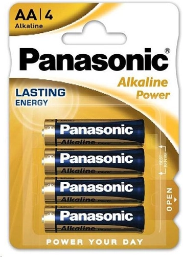 Panasonic Alkaline Power AA LR6 1,5 V – iepakojums 4 gab.