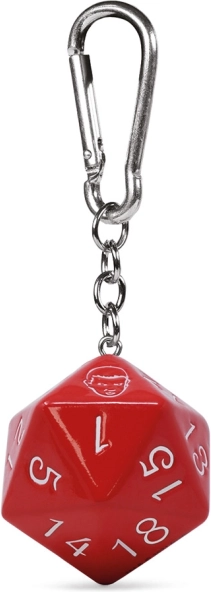 Stranger Things D20 3D Keychain with Carabiner