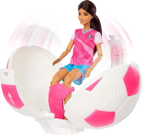 Ball-shaped case with doll reveal