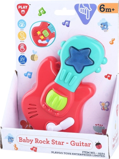 Playgo bērnu ģitāra mazām roka zvaigznēm